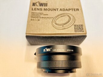 Redukcia z bajonetu Canon EF na Sony E bez čipu - 2