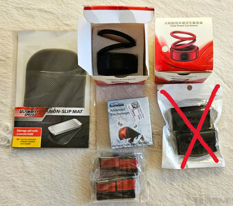 Doplnky do auta: Solárny difuzér, protišmyková podložka, pla - 2