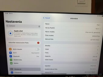 iPad Mini 256GB WIFI + Cellular (aj na SIM kartu) - rozbitý - 2
