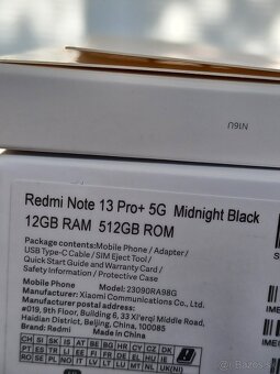 Predám alebo vymením nový Redmi Note Pro Plus 5G 12/512GB - 2