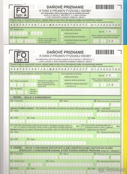 Zabudnuté, dodatočné, daňové pre FO, SZČO za 2019 – 2024 - 2