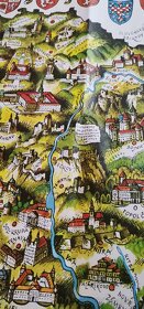 Československo z ptačí perspektivy, Kreslená mapa, Kubašta - 2