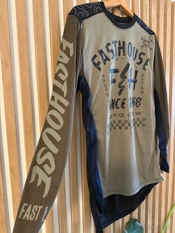 Dres Fasthoue, Off-Road Jersey - Moss/Black - 2