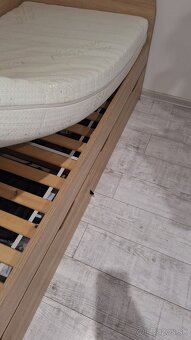 Postel 90x200 s roštom,úložným priestorom,matracom - 2