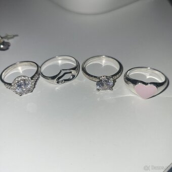 Prstene striebro - 2