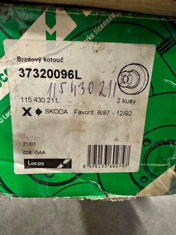 Brzdový kotúč Favorit - 2