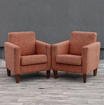 Set kresiel v červenohnedom prevedení . - 2