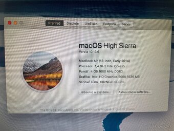 Apple Macbook Air (13-inch, Early 2014) - osobný odber BA - 2