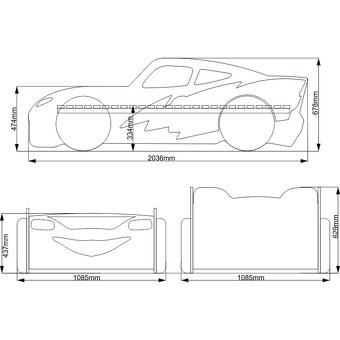 Detská posteľ Mcqueen - 2