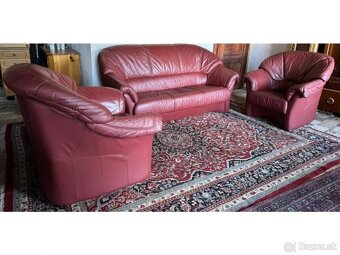 Kožená sedací souprava 3+1+1, 3127 - 2