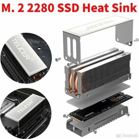 M. 2 NVME 2280 SSD Heat Sink SSD Radiator - 2