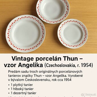 Vintage porcelán Thun–vzor Angelika, r.1954 - 2