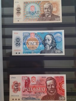 Bankovky ČSSR v stave UNC - 2