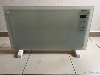 Predám plne funkčný biely elektrický sklenený konvektor Klar - 2