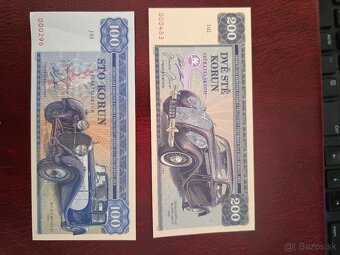 SADA 12 ks PAMĚTNÍCH BANKOVEK AUTOMOBILU "ZAPADLÍK" - 2