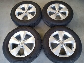 Predam zimne ALU 5x112 R17 6,5J ET38 ORIGINAL SKODA KODIAQ - 2