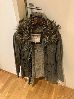 Zimny dlhy kabat Abercrombie & Fitch XS - 2