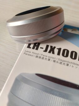 Fujifilm X100 séria - slnečná clona (JJC) - strieborná - 2