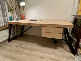 Veľký drevený stôl - ručná práca - 2