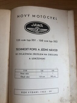 Jawa-ČZ 125,175 návod k obsluhe a údržbe. - 2