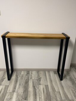 Masívny konferenčný, konzolový stolík, stolček - 2