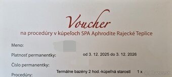 Voucher SPA Aphrodite Rajecké Teplice - 2