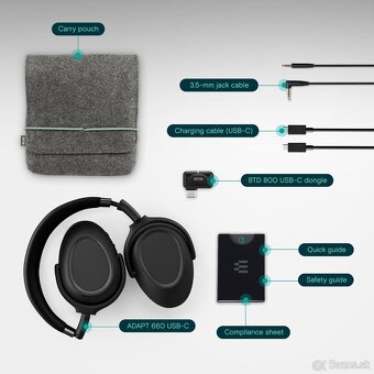 EPOS ADAPT 660 USB-C Wireless Bluetooth Headset - 2