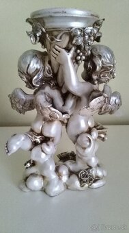 Svietnik Vintage s anjelmi - 2