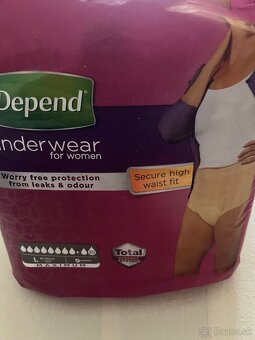 Damske plienkove inkontinencne nohavicky Depend - 2