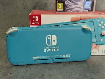 Nintendo Switch lite modré, púzdro a hra FIFA 18 - 2