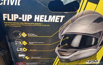 moto prilba Crivit, výklopná, v. XL/61cm - 2