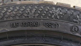 Predám pneu Continental WinterContact TS 870 P 235/40 r19 - 2