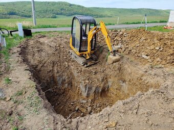 Zemné a Výkopové práce minibagrom - 2