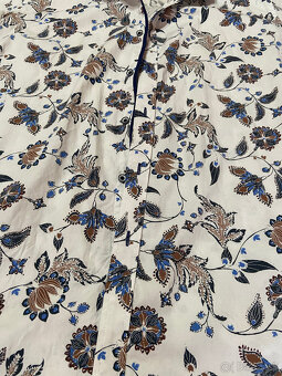 Pánska košeľa McModely L - nová, biela s kvetovaným vzorom - 2