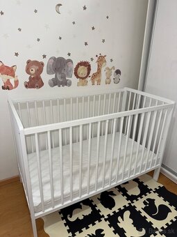 Biela detska postielka 60x120 - 2