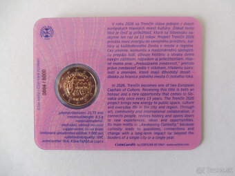 Mincová karta 2€ Trenčín 2026 - 2