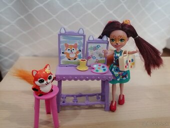 Enchentimals fox edition painting together - 2