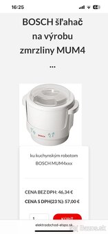 Nadstavec na výrobu zmrzliny Bosch mum 4 MUZ4EB1 - 2