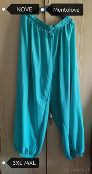 Nohavice mentolove turecké 3XL/ 4XL NOVE - 2