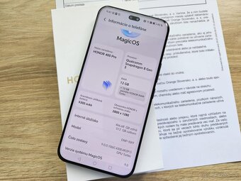 HONOR 400 PRO 5G 12GB/512GB,black,novy,zaruka - 2