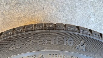 Zimne pneumatiky continental 205/55/16z diskamy 5x112r16 - 2