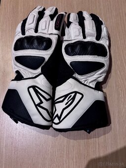 ALPINESTARS biele rukavice na motorku Stella SP-8 - 2