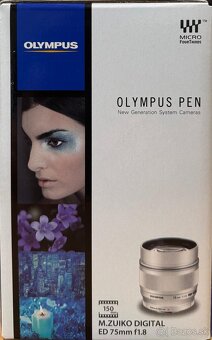 Predám Olympus / OM System M.Zuiko Digital ED 75 mm f/1.8 - 2