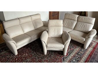 Luxusní kožená sedací souprava 3+2+1, 2883 - 2