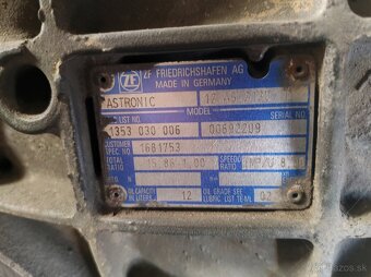 Predám prevodovku ZF - 2