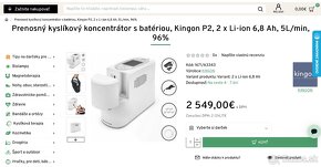 Predaj OXYGENERÁTOR KINGON - 2