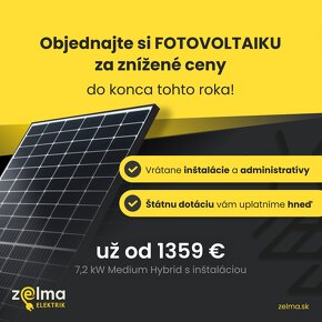 FOTOVOLTIKA / hotové riešenie s montážou - 2