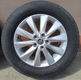 Alu-disky + pneu 5x112 R16 Škoda - 2