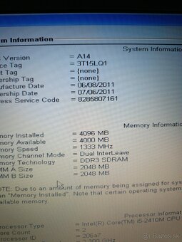 Dell E5420 - 2