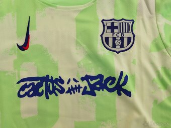 detský dres Raphinha #11 Travis Scott x Cactus Jack green - 2